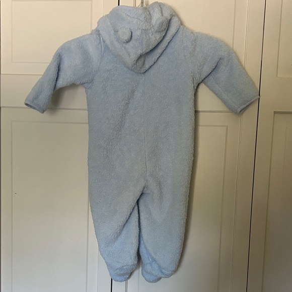 Baby's Cozy Blue Hooded 12 Month Size One Piece - Picture 5 of 10